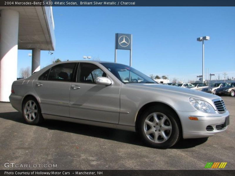 Brilliant Silver Metallic / Charcoal 2004 Mercedes-Benz S 430 4Matic Sedan