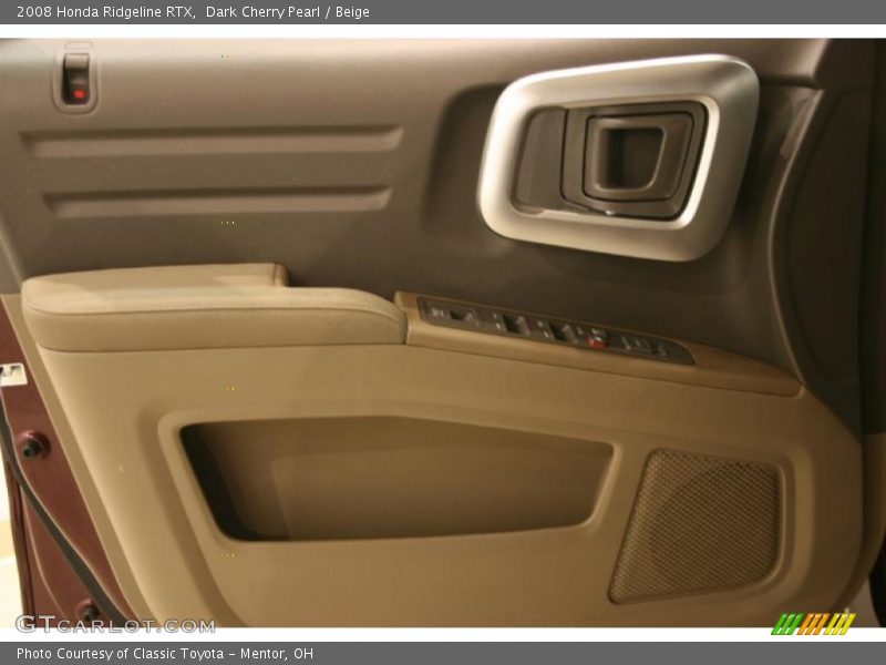 Dark Cherry Pearl / Beige 2008 Honda Ridgeline RTX