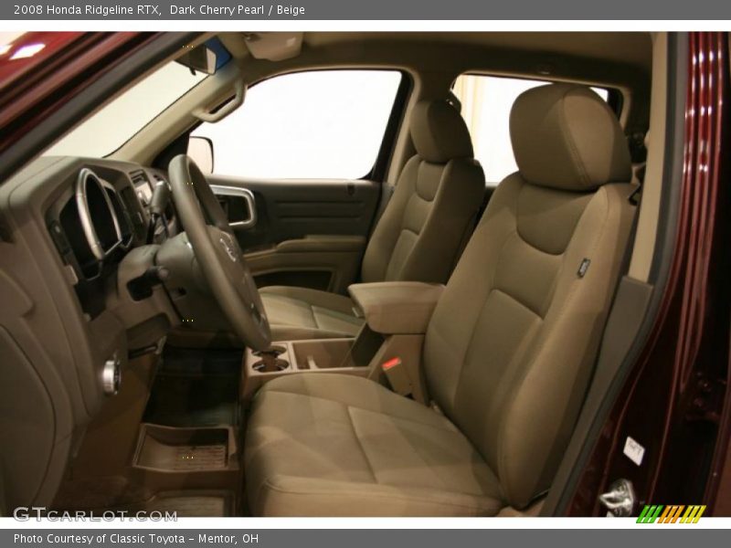 Dark Cherry Pearl / Beige 2008 Honda Ridgeline RTX