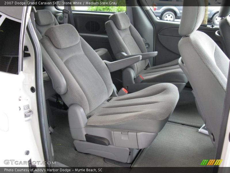 Stone White / Medium Slate Gray 2007 Dodge Grand Caravan SXT