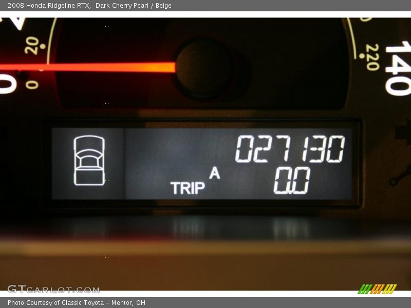 Dark Cherry Pearl / Beige 2008 Honda Ridgeline RTX