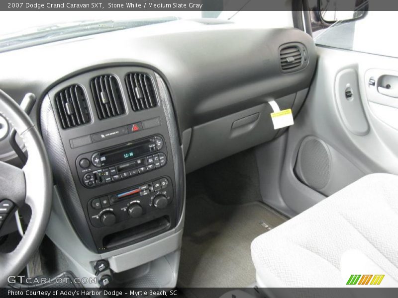 Stone White / Medium Slate Gray 2007 Dodge Grand Caravan SXT