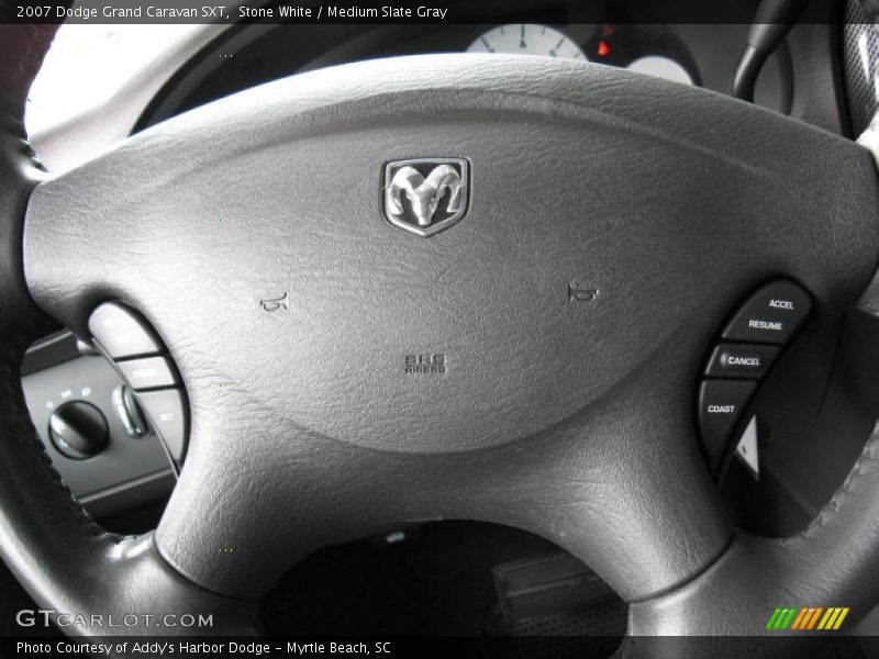 Stone White / Medium Slate Gray 2007 Dodge Grand Caravan SXT