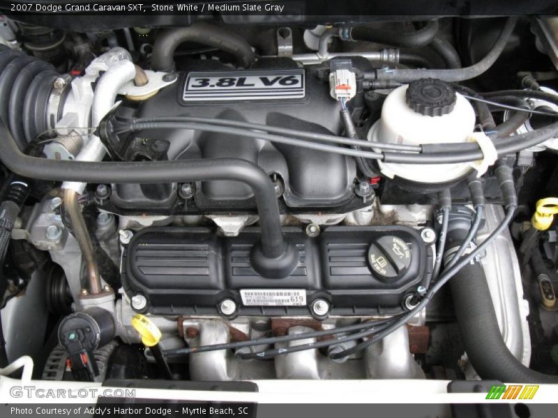 Stone White / Medium Slate Gray 2007 Dodge Grand Caravan SXT