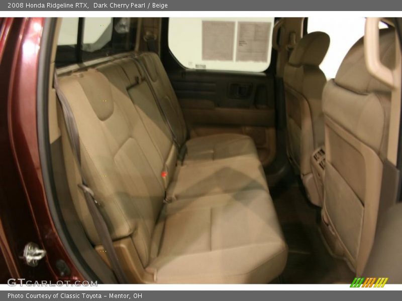 Dark Cherry Pearl / Beige 2008 Honda Ridgeline RTX