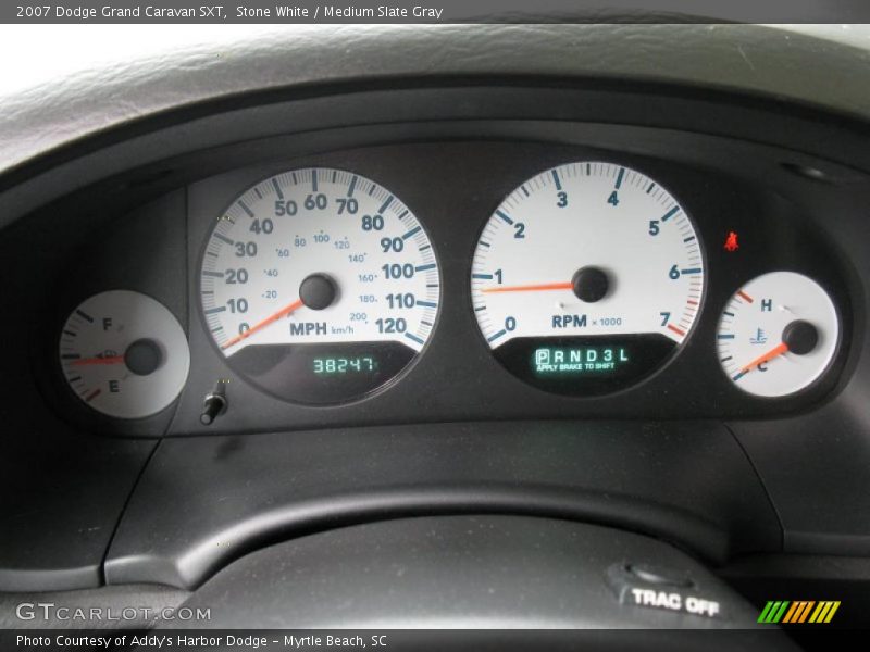 Stone White / Medium Slate Gray 2007 Dodge Grand Caravan SXT