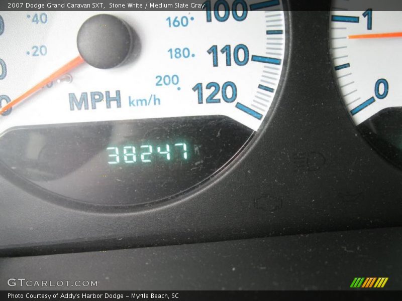 Stone White / Medium Slate Gray 2007 Dodge Grand Caravan SXT