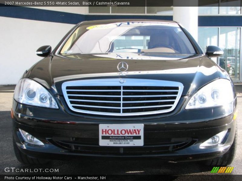 Black / Cashmere/Savanna 2007 Mercedes-Benz S 550 4Matic Sedan