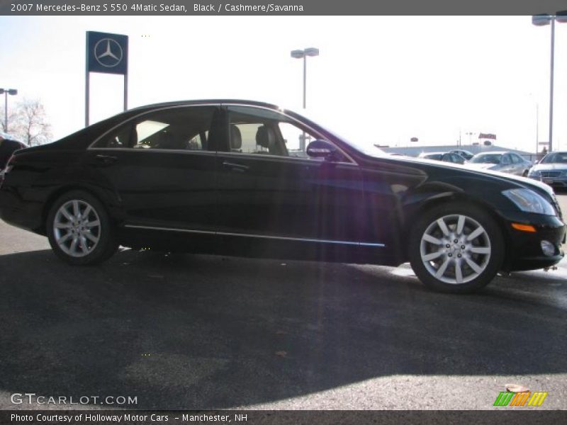 Black / Cashmere/Savanna 2007 Mercedes-Benz S 550 4Matic Sedan