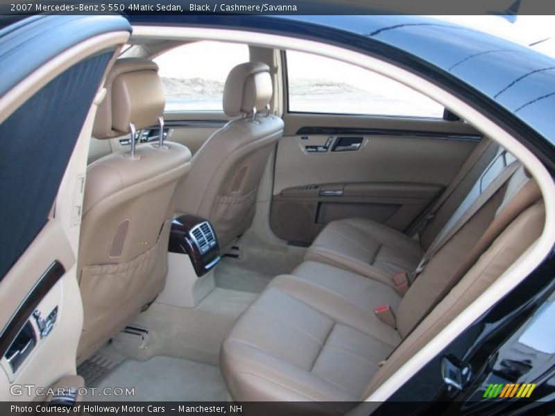 Black / Cashmere/Savanna 2007 Mercedes-Benz S 550 4Matic Sedan