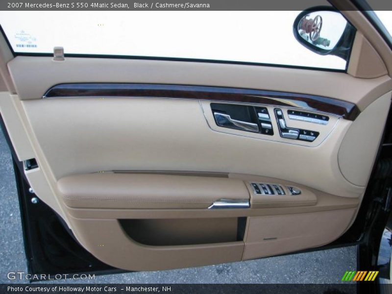 Black / Cashmere/Savanna 2007 Mercedes-Benz S 550 4Matic Sedan