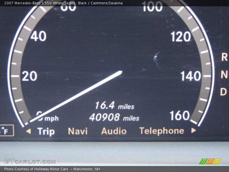 Black / Cashmere/Savanna 2007 Mercedes-Benz S 550 4Matic Sedan