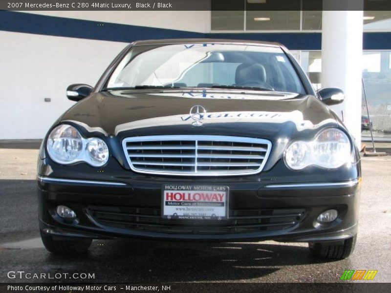 Black / Black 2007 Mercedes-Benz C 280 4Matic Luxury