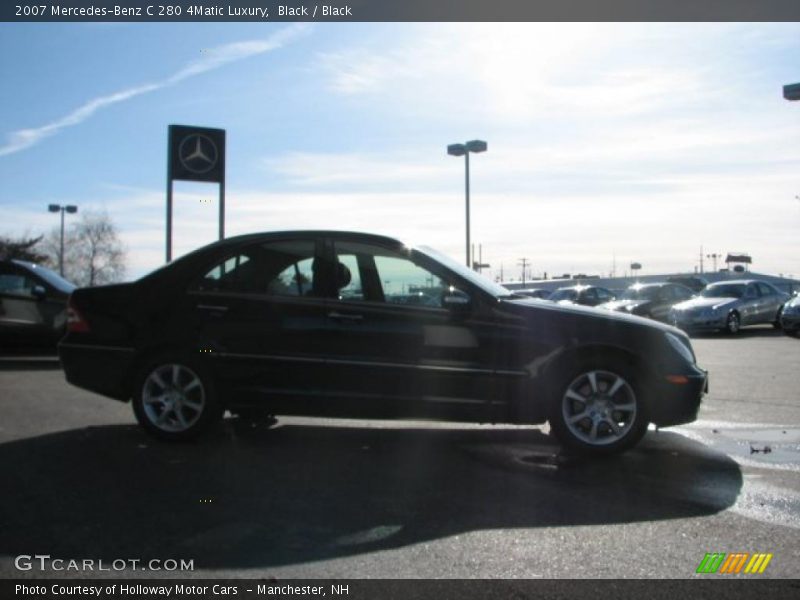 Black / Black 2007 Mercedes-Benz C 280 4Matic Luxury