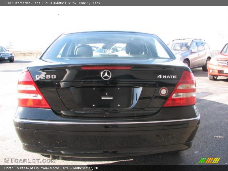 Black / Black 2007 Mercedes-Benz C 280 4Matic Luxury
