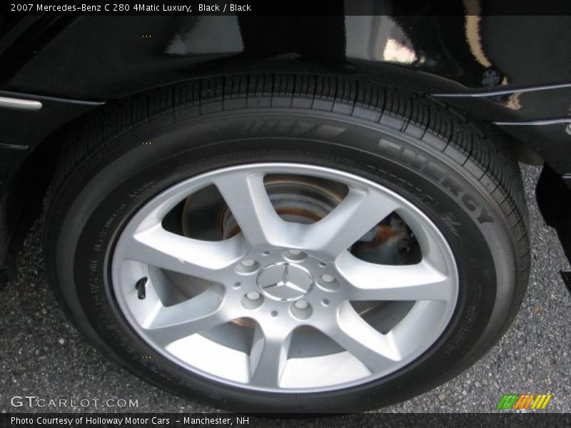 Black / Black 2007 Mercedes-Benz C 280 4Matic Luxury
