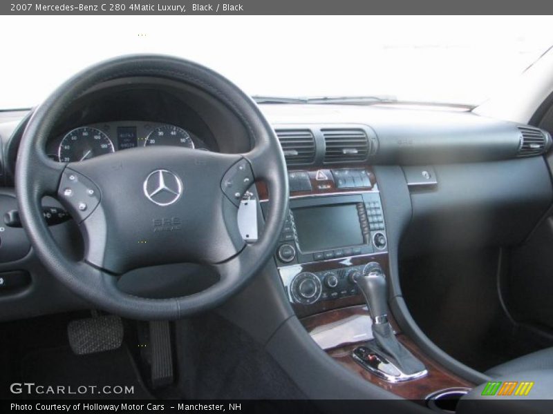 Black / Black 2007 Mercedes-Benz C 280 4Matic Luxury