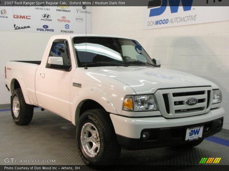 Oxford White / Medium Dark Flint 2007 Ford Ranger Sport Regular Cab
