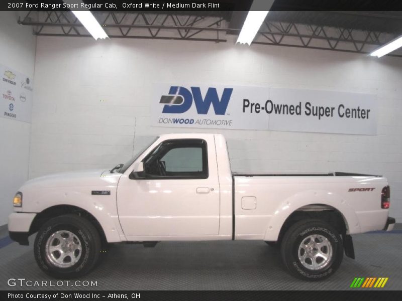 Oxford White / Medium Dark Flint 2007 Ford Ranger Sport Regular Cab
