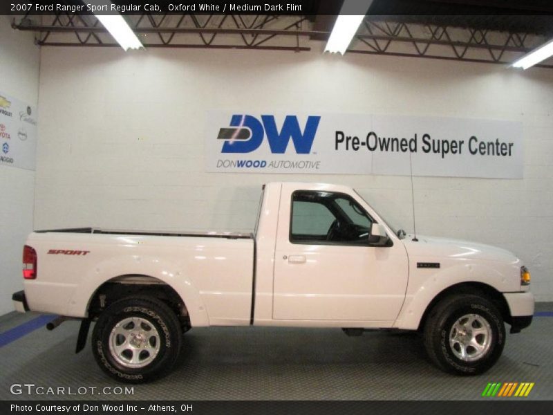 Oxford White / Medium Dark Flint 2007 Ford Ranger Sport Regular Cab