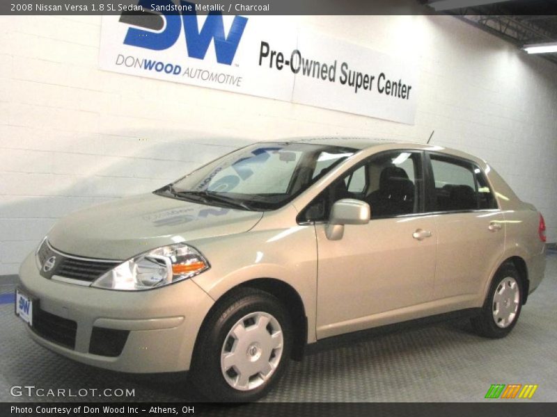 Sandstone Metallic / Charcoal 2008 Nissan Versa 1.8 SL Sedan