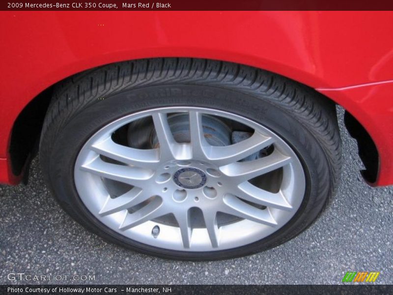 Mars Red / Black 2009 Mercedes-Benz CLK 350 Coupe