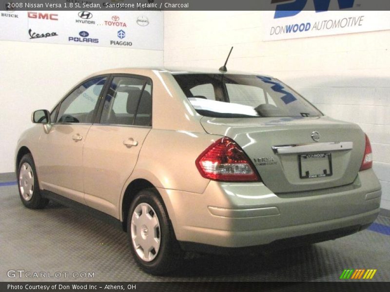Sandstone Metallic / Charcoal 2008 Nissan Versa 1.8 SL Sedan