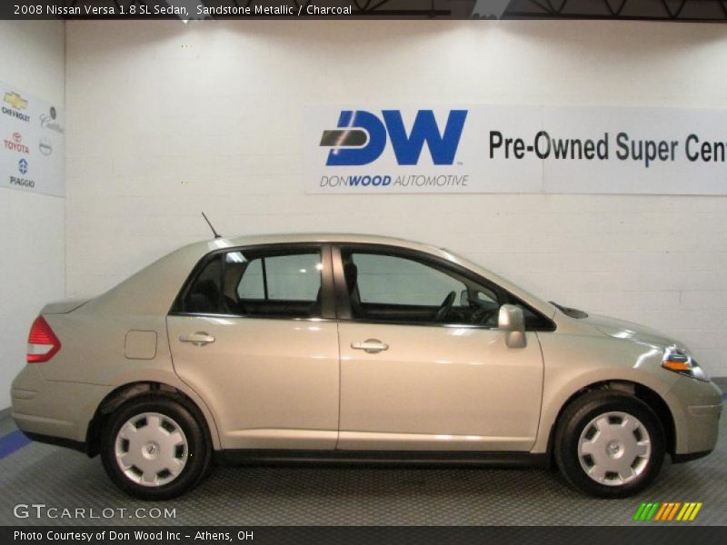 Sandstone Metallic / Charcoal 2008 Nissan Versa 1.8 SL Sedan