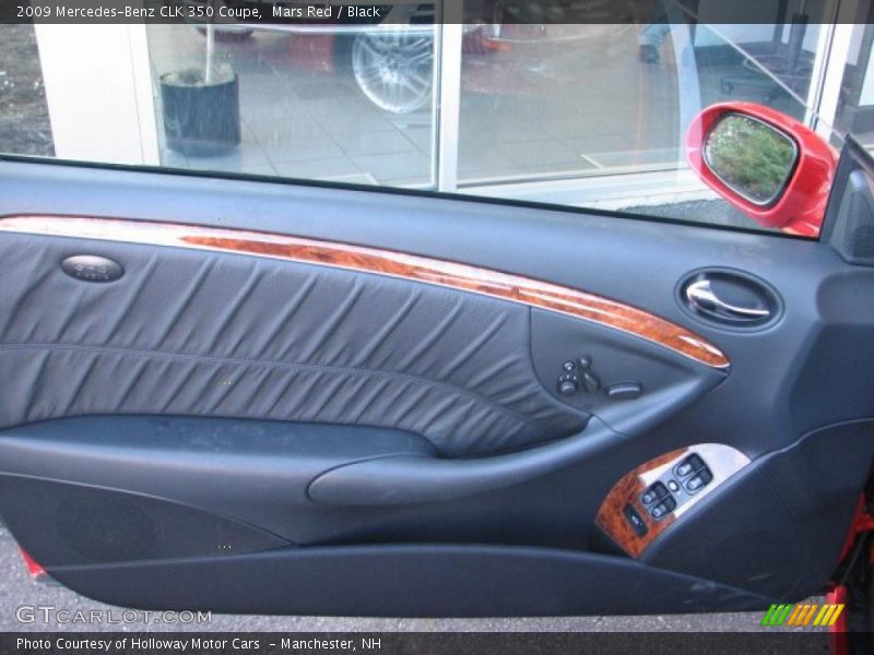 Mars Red / Black 2009 Mercedes-Benz CLK 350 Coupe