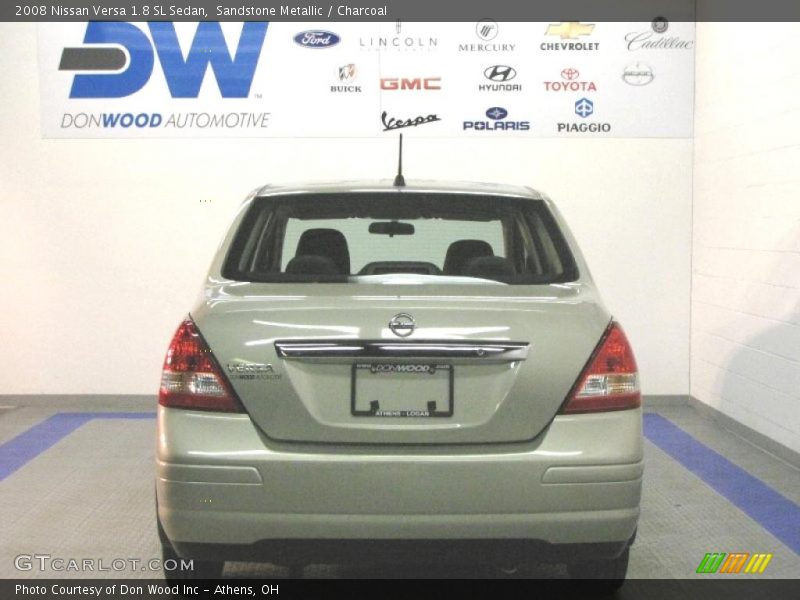 Sandstone Metallic / Charcoal 2008 Nissan Versa 1.8 SL Sedan