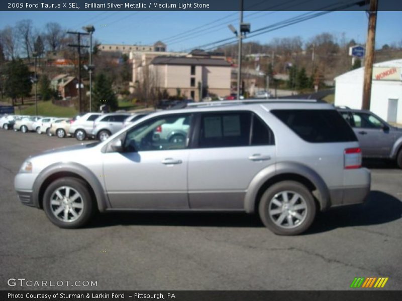 Brilliant Silver Metallic / Medium Light Stone 2009 Ford Taurus X SEL