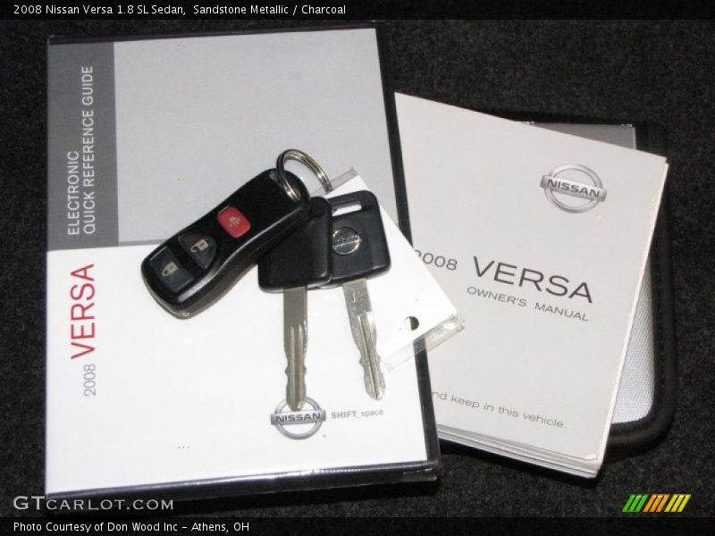 Sandstone Metallic / Charcoal 2008 Nissan Versa 1.8 SL Sedan