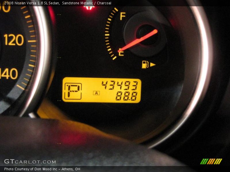 Sandstone Metallic / Charcoal 2008 Nissan Versa 1.8 SL Sedan