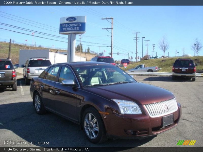 Cinnamon Metallic / Medium Dark Flint/Light Stone 2009 Mercury Sable Premier Sedan