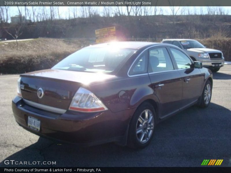 Cinnamon Metallic / Medium Dark Flint/Light Stone 2009 Mercury Sable Premier Sedan