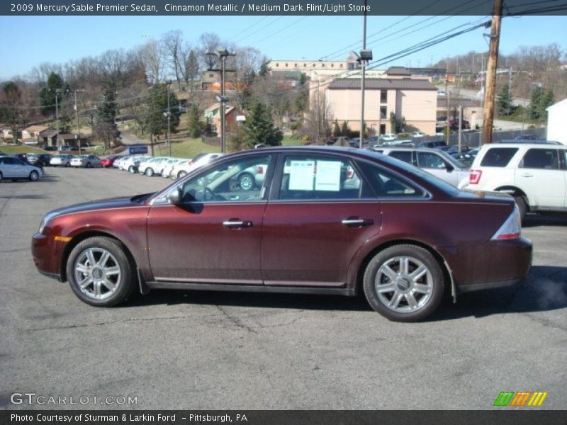 Cinnamon Metallic / Medium Dark Flint/Light Stone 2009 Mercury Sable Premier Sedan