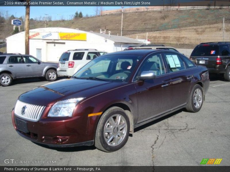 Cinnamon Metallic / Medium Dark Flint/Light Stone 2009 Mercury Sable Premier Sedan