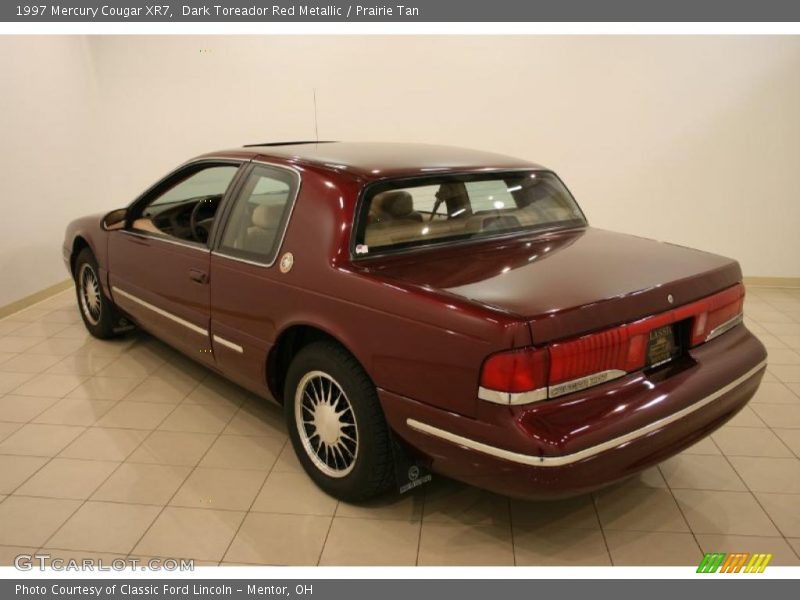Dark Toreador Red Metallic / Prairie Tan 1997 Mercury Cougar XR7