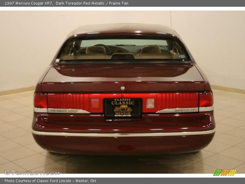 Dark Toreador Red Metallic / Prairie Tan 1997 Mercury Cougar XR7