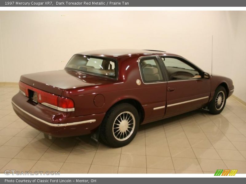 Dark Toreador Red Metallic / Prairie Tan 1997 Mercury Cougar XR7
