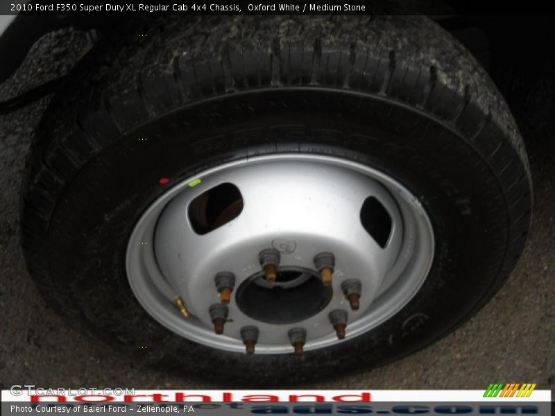 Oxford White / Medium Stone 2010 Ford F350 Super Duty XL Regular Cab 4x4 Chassis