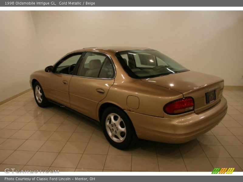 Gold Metallic / Beige 1998 Oldsmobile Intrigue GL
