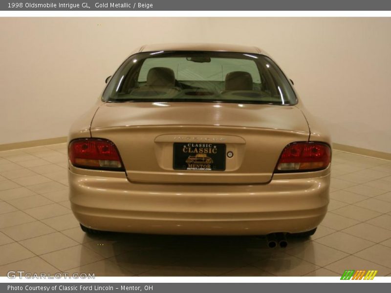 Gold Metallic / Beige 1998 Oldsmobile Intrigue GL