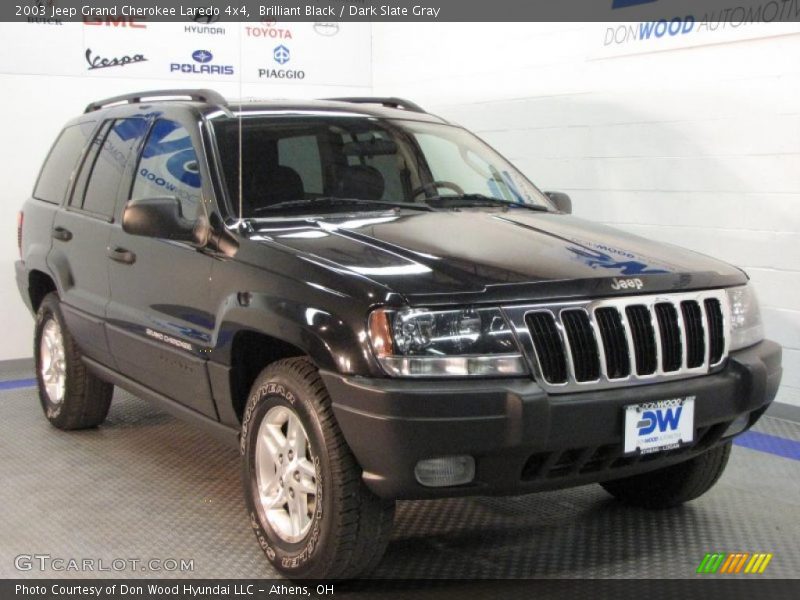 Brilliant Black / Dark Slate Gray 2003 Jeep Grand Cherokee Laredo 4x4