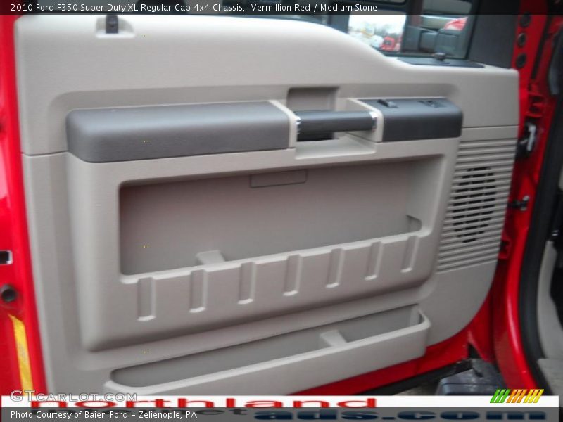 Vermillion Red / Medium Stone 2010 Ford F350 Super Duty XL Regular Cab 4x4 Chassis