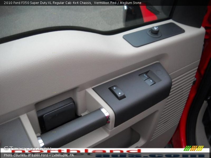 Vermillion Red / Medium Stone 2010 Ford F350 Super Duty XL Regular Cab 4x4 Chassis