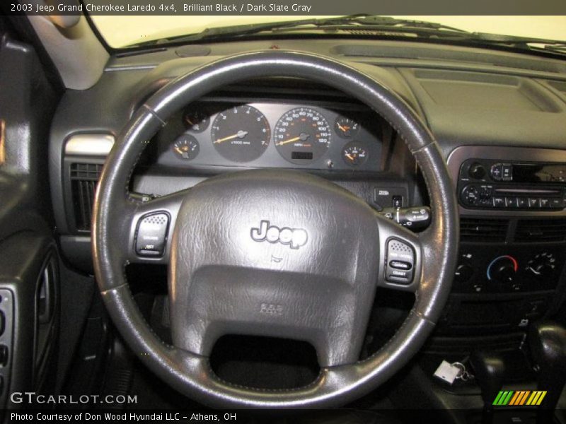 Brilliant Black / Dark Slate Gray 2003 Jeep Grand Cherokee Laredo 4x4