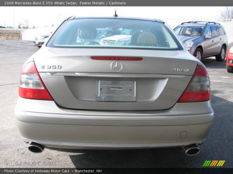 Pewter Metallic / Cashmere 2008 Mercedes-Benz E 350 4Matic Sedan