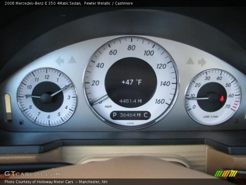 Pewter Metallic / Cashmere 2008 Mercedes-Benz E 350 4Matic Sedan