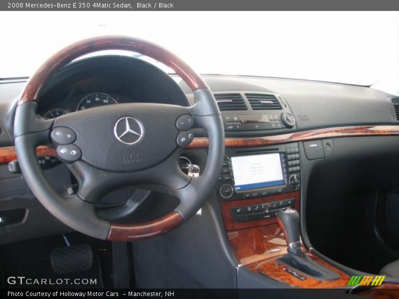 Black / Black 2008 Mercedes-Benz E 350 4Matic Sedan